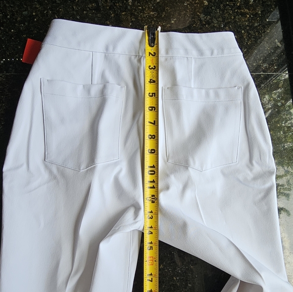 SPANX On-The-Go Pull On Kick Flare Pants Classic White Sz M
